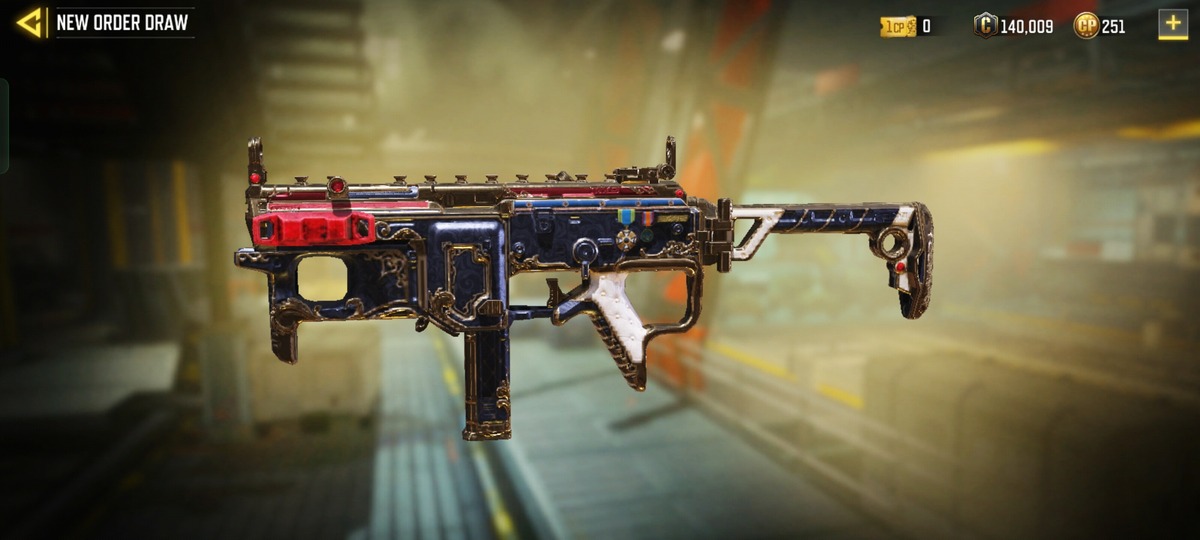 MX9 - Fallen Royal SMG weapon skin in COD Mobile