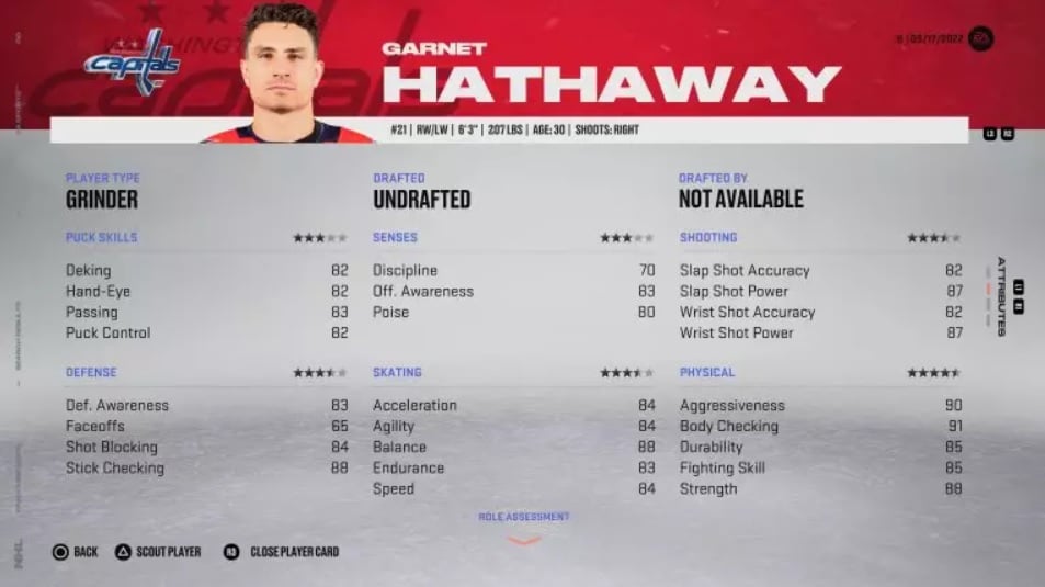 NHL 23 Garnet Hathaway