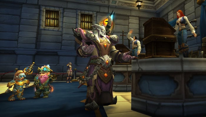 Four characters in the Auction House of Wow selling to get WotLK Gold