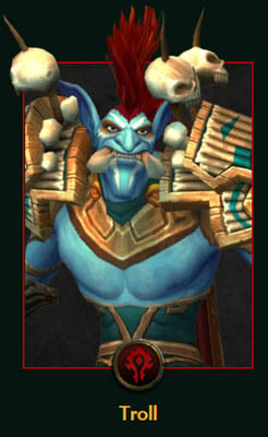A Troll in the official site of World of Warcraft