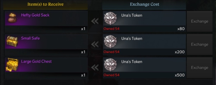 Una`s Token exchange rates