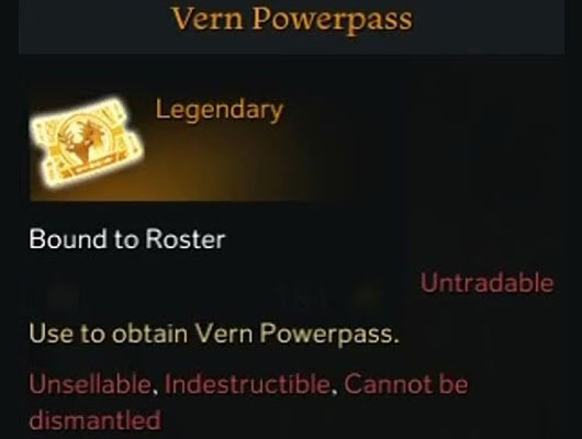 Vern Powerpass description in Vern Powerpass