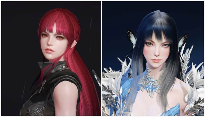 Two created characters in Lost Ark