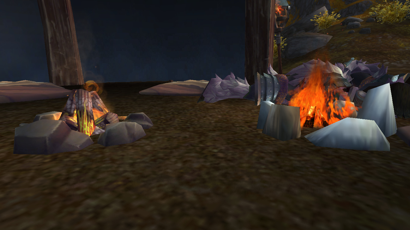 Two fireplaces in World of Warcraft