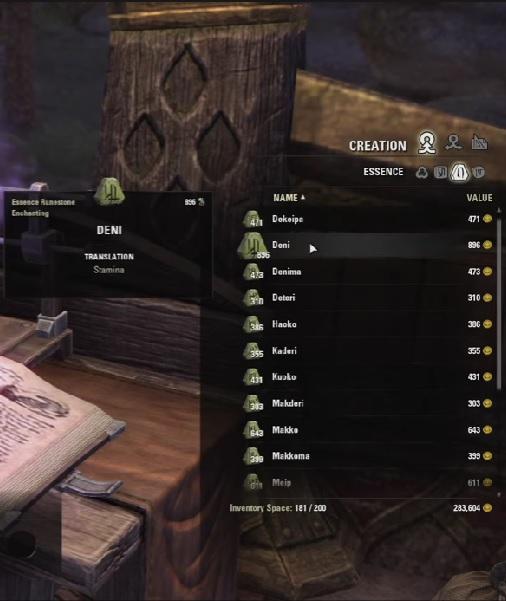 The Elder Scrolls Online Essence Runes