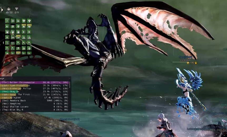 This image shows group fighting to kill boss in Guild Wars 2