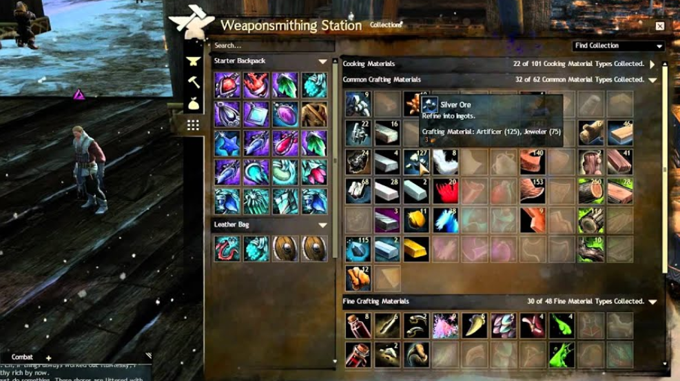 This image shows Crafting in Guild Wars 2