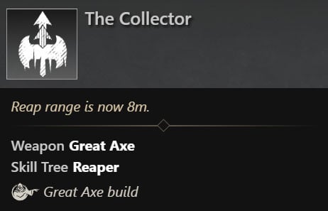 The collector Great Axe Skill
