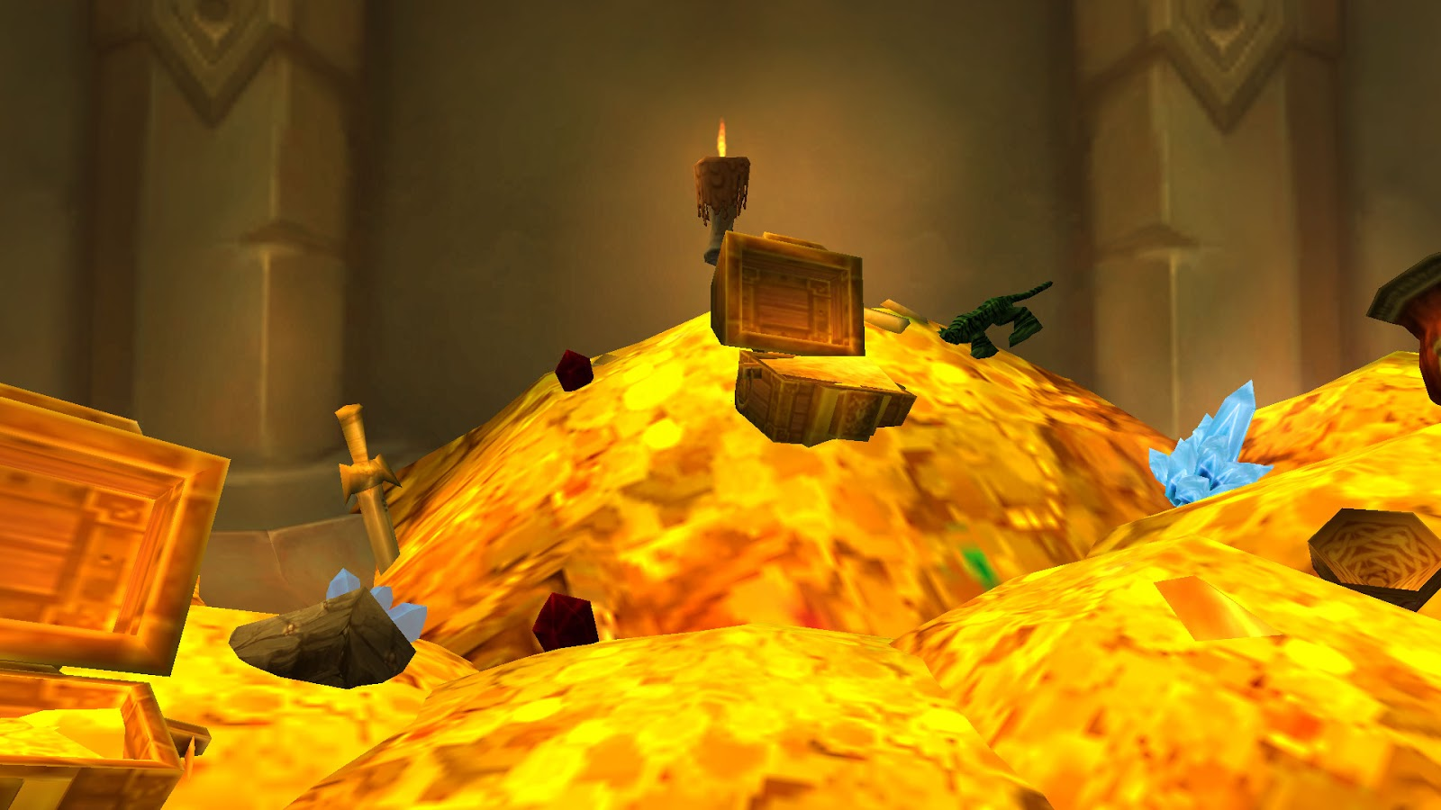 Chest full of gold in World of Warcraft