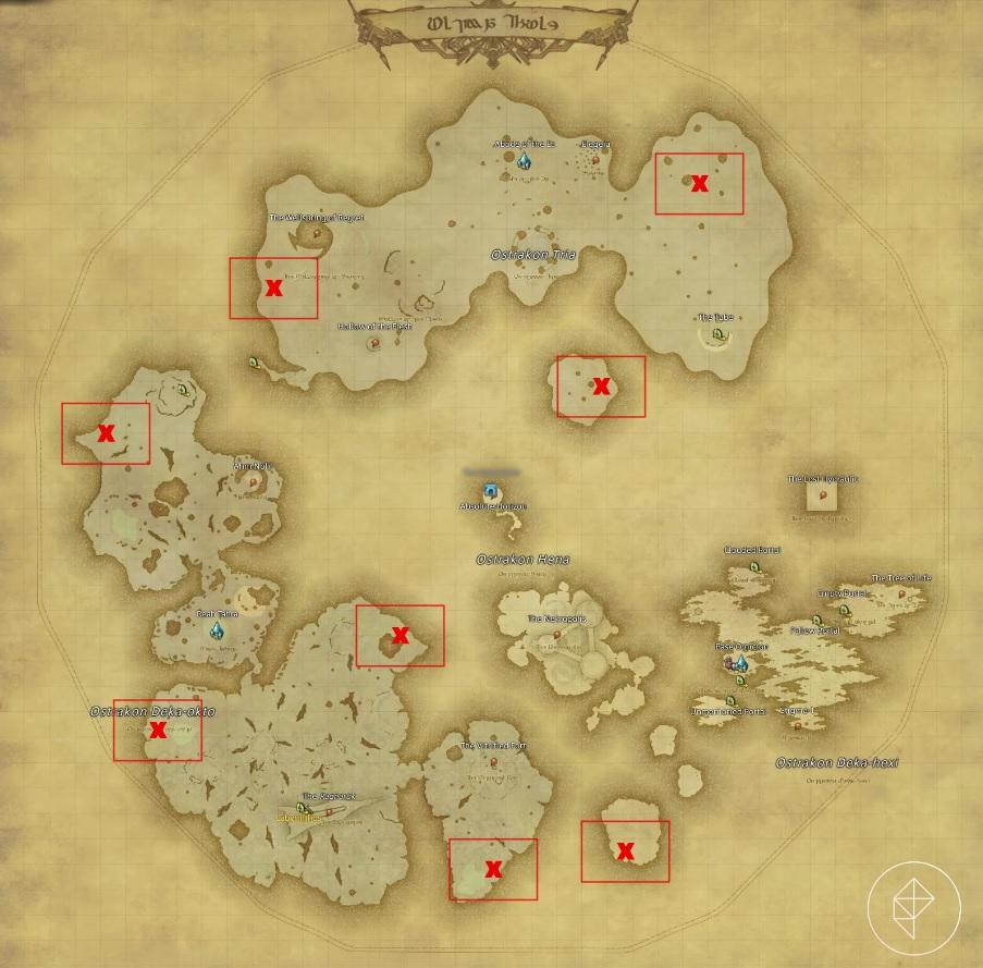 Final Fantasy XIV: Endwalker ULTIMA THULE Treasure Map Locations