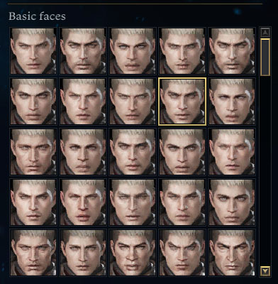 Character's Basic Faces in Lost Ark
