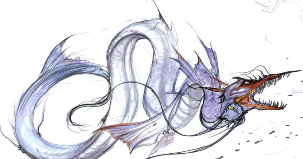 This image is an artwork of Leviathan in FFXI