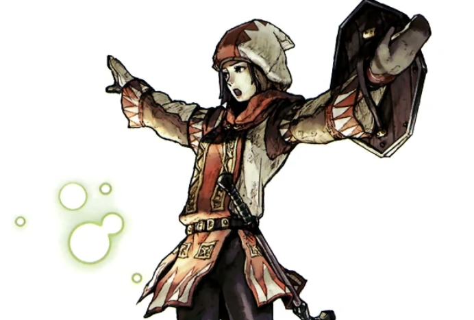 This image is an artwork of White Mage in FFXI