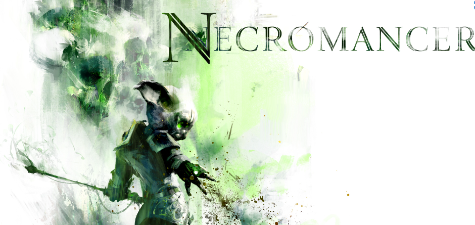 This image is an artwork of Necromancer in Guild Wars 2