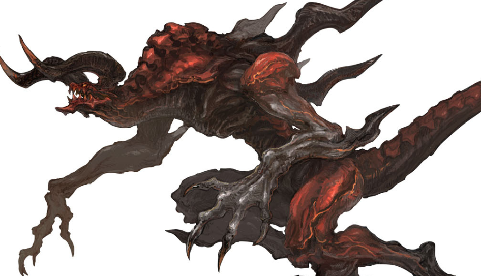 This image is an artwork of Ifrit in FFXI