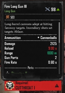 Fire Long Gun III (Required:Cutthroat 1)