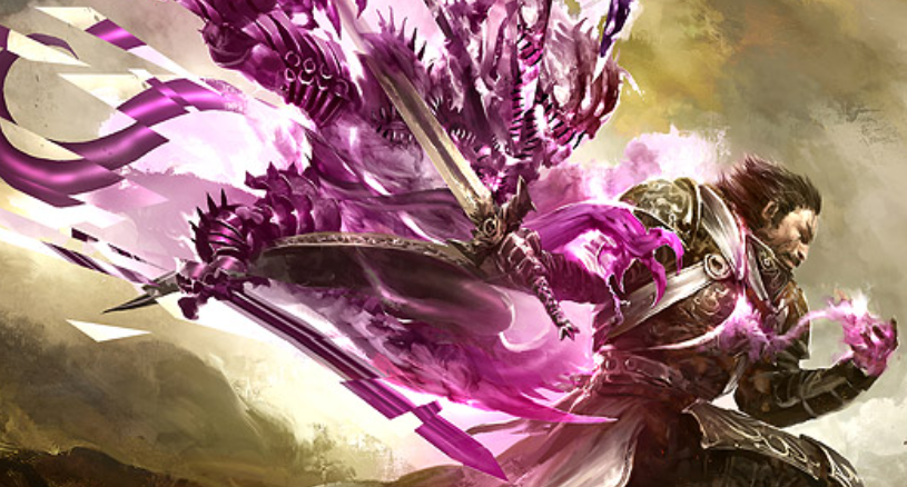 This image is an artwork of Mesmer in Guild Wars 2