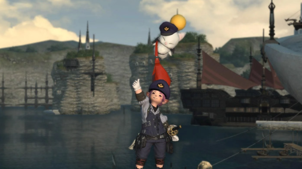 A post-man Moguri will deliver you letters and items in Final Fantasy XIV