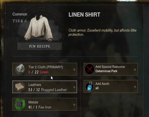 Linen Shirt in New World