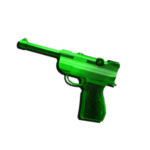 Green Luger Gun