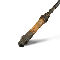 Cloud-Patterned Stone Staff