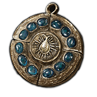 Cerulean Amber Medallion