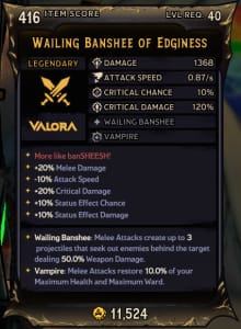 Wailing Banshee of Edginess (416)