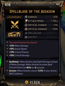 Spellblade of The Assassin (416)