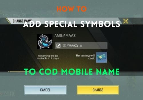 How to Add Special Symbols to your COD Mobile Name