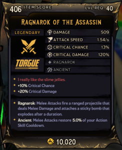 Ragnorok of The Assassin (406)