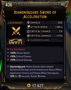 Diamondguard Sword of Acceleration (406)