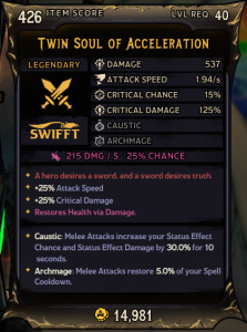 Twin Soul of Acceleration (426)