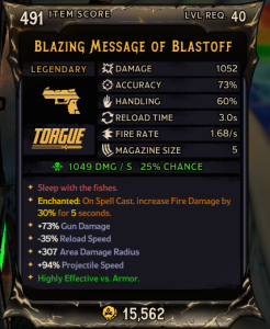Blazing Message of Blastoff (491)