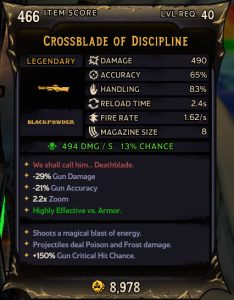 Crossblade of The Discipline (466)