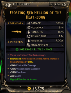 Frosting Red Hellion of The Deathsong (491)