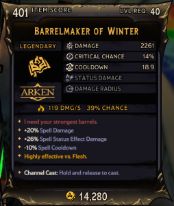 Barrelmaker of Winter (401)