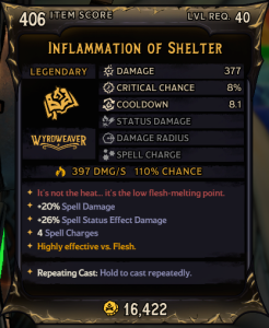 Inflammation of Shelter (406)