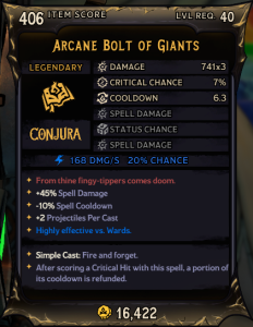 Arcane Bolt of Giants (406)