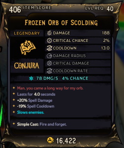 Frozen Orb of Scolding (406)