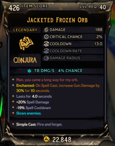 Jacketed Frozen Orb (426)