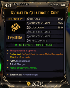 Knuckled Gelatinous Cube (431)