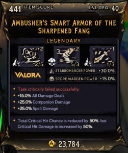 Ambusher's Smart Armor of The Sharpened Fang (441)