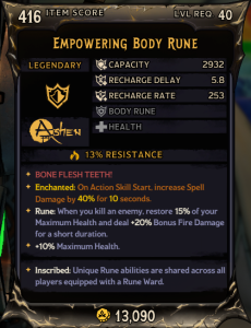 Empowering Body Rune (416)