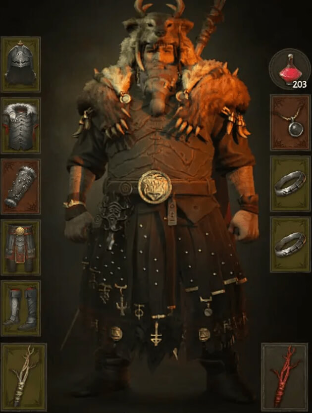 Diablo 4 Druid Gear