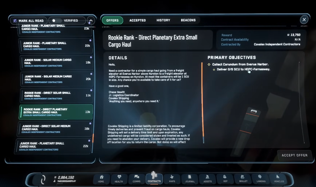 Farnesway - Best Distribution for Cargo Running in Star Citizen 3.24.2