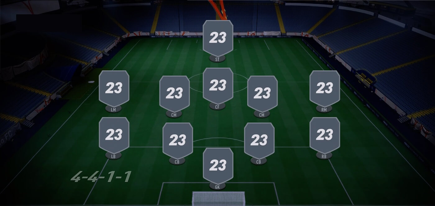 FIFA 23 4-4-1-1 Formation