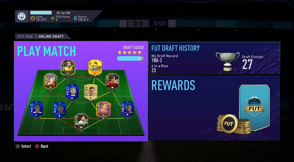 FIFA Draft Rewards