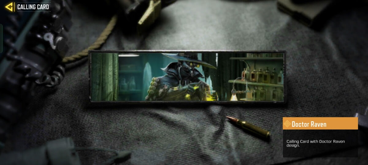 Doctor Raven Calling Card in COD Mobile