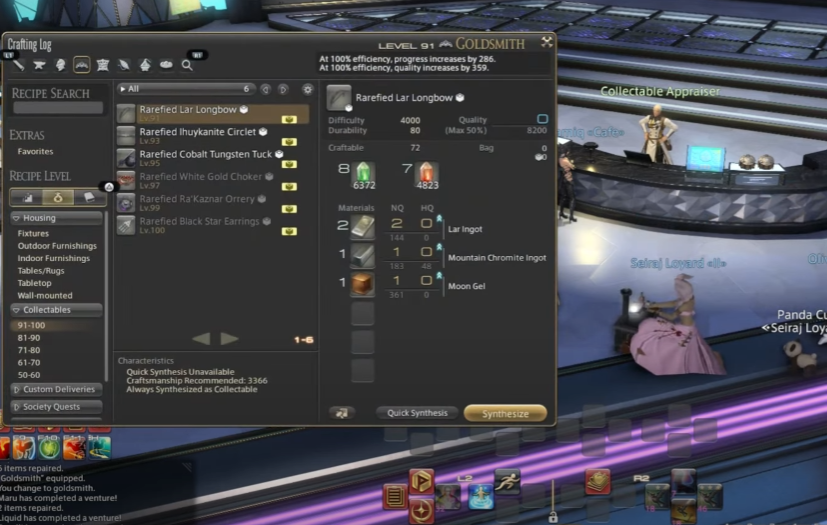 Gear and Macros for Quick Crafter Leveling in FFXIV Dawntrail