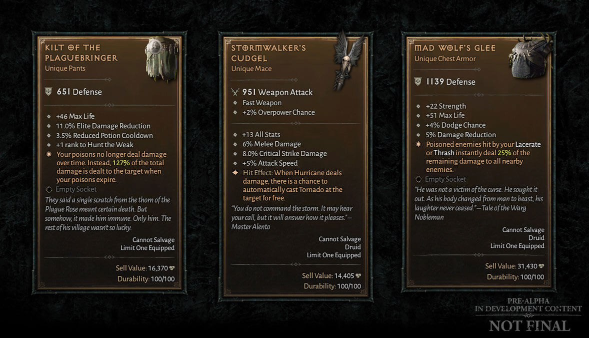 Diablo IV Items